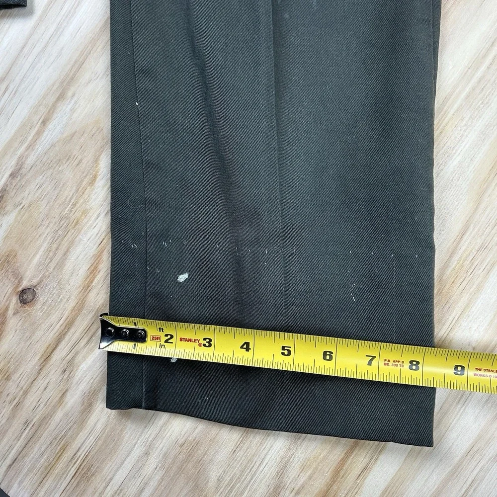 True Vintage 70s Gray Green Painters Pants 32x28 Union Made Stamp Talon‎ Zipper